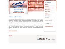 Tablet Screenshot of gwent-signs.co.uk